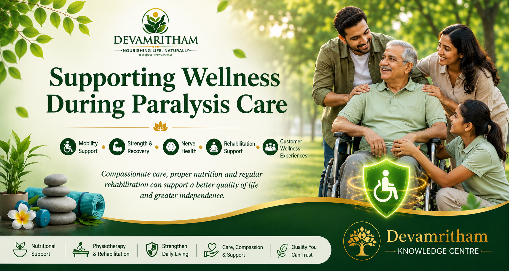 Supporting Wellness During Paralysis Care
